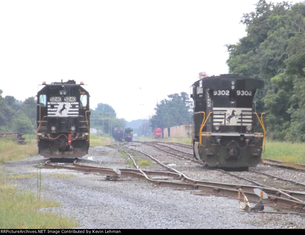 Engines sitting in Delmar Yard